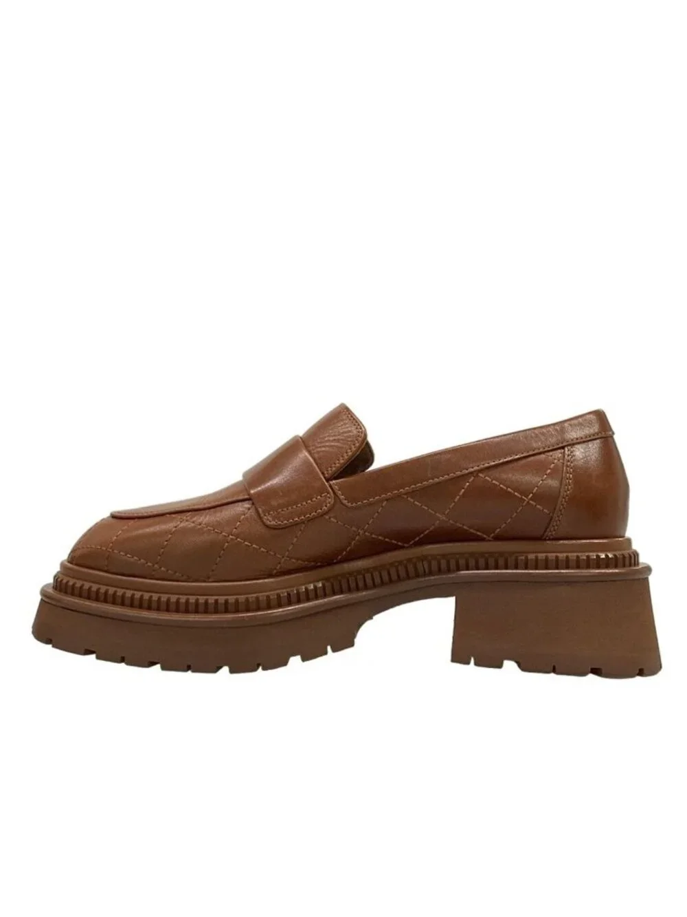 Chanel Loafers 36 C Quilted Brown Gold CC Logo